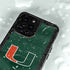University of Miami Green Jersey iPhone 15 Pro Waterproof Case